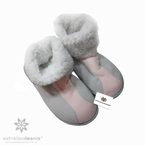 PANTUFLA MUJER TALLE 41/42 GRIS