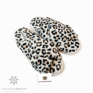 PANTUFLA MUJER TALLE 35/36 ESTAMPADO