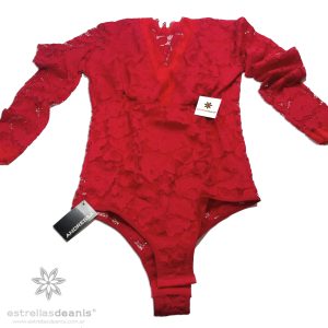 BODY TALLE L ROJO