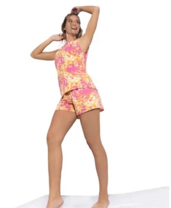 PIJAMA MUJER TALLE S BATIK ROSA - Image 2