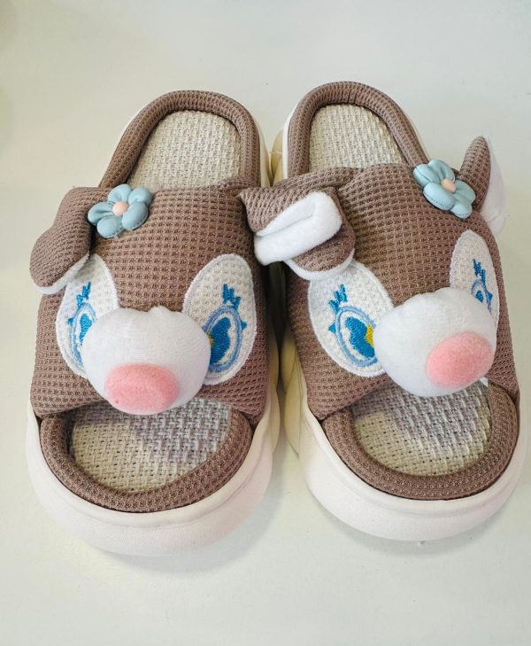 PANTUFLA MUJER TALLE 40/41 MARRON